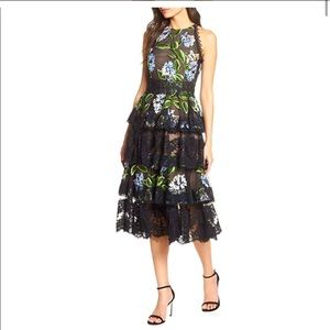 Bronx and Banco Bridget Tiered Cocktail Dress